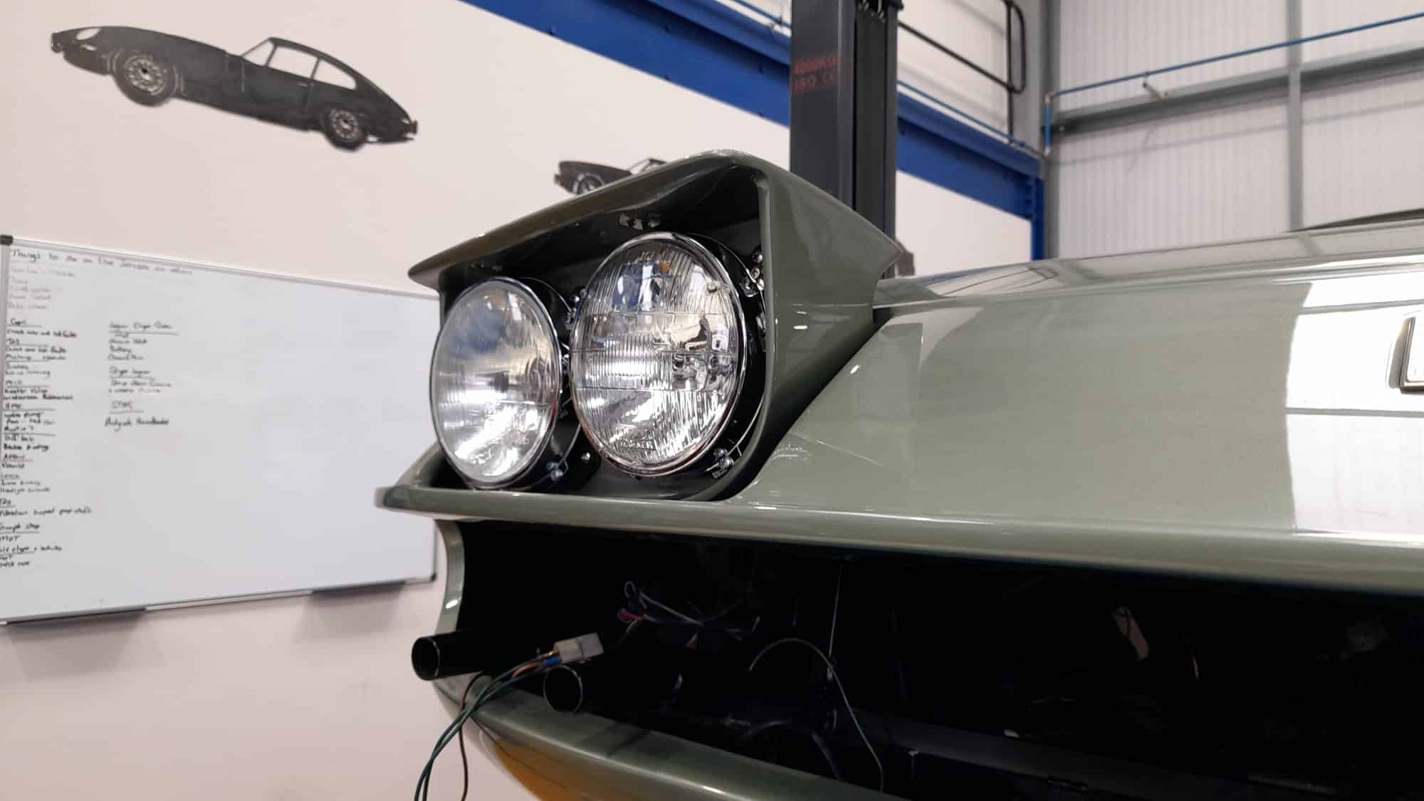 Arrow Ferrari Daytona Headlamp Grill Wiring and Modifying 14 1