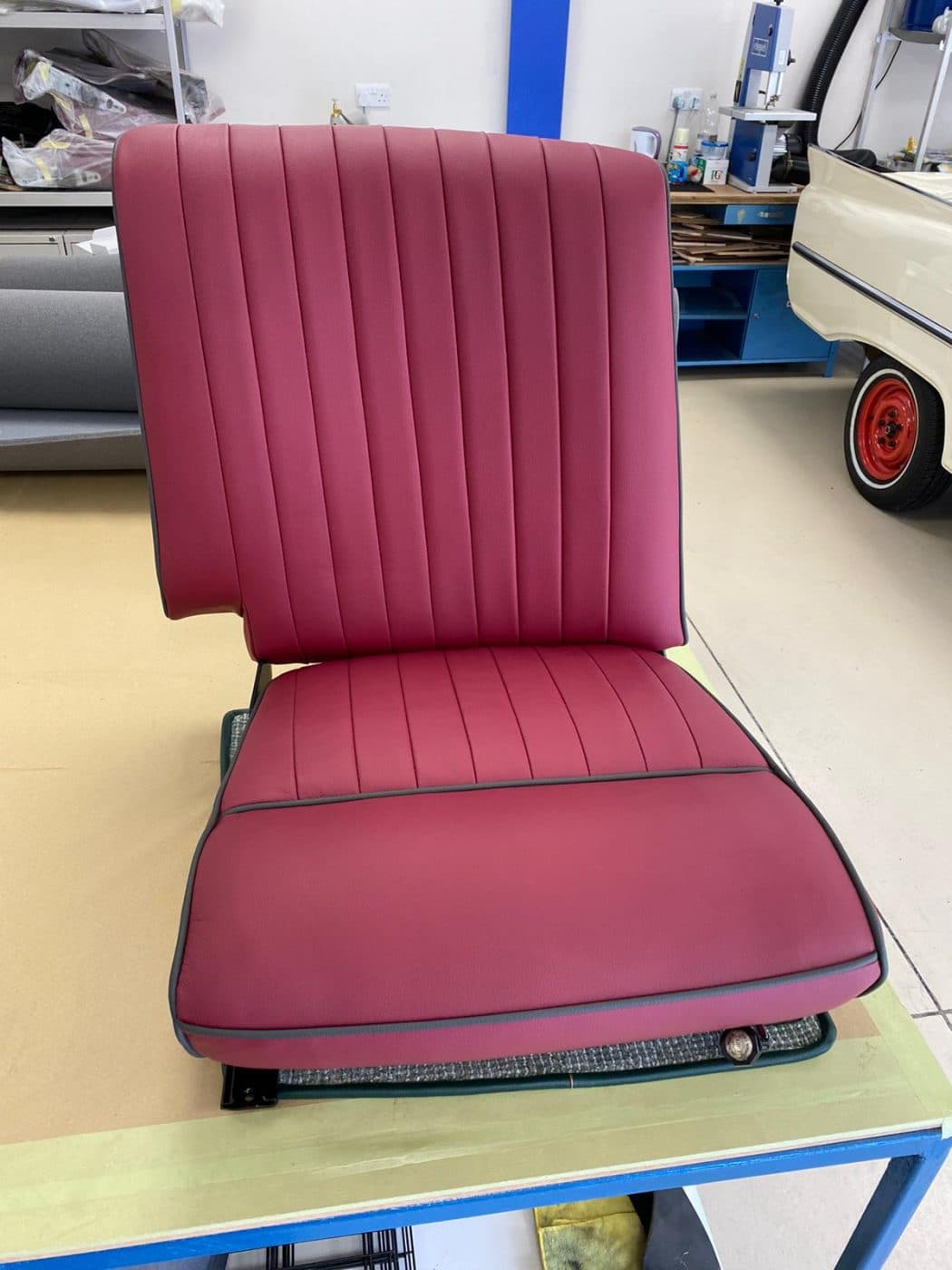 Aston Martin DB2 4 base seat fitting beginning 1 1