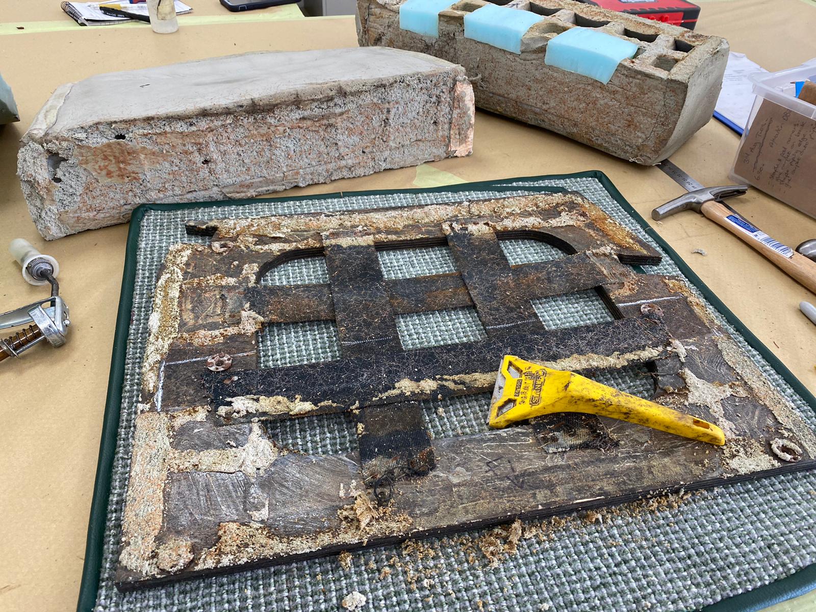 Aston Martin DB2 4 base seat fitting beginning 11 1