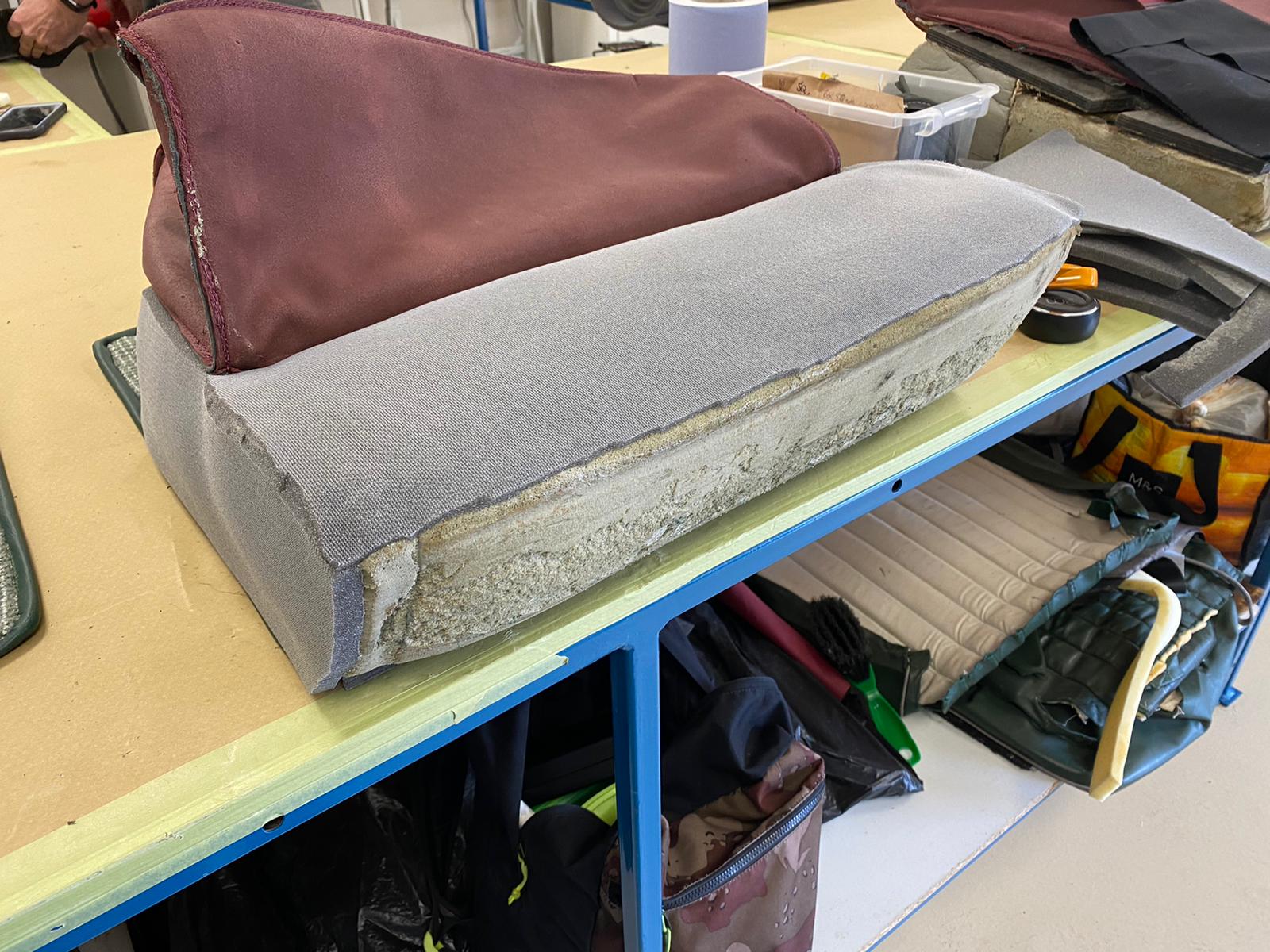 Aston Martin DB2 4 base seat fitting beginning 24 1
