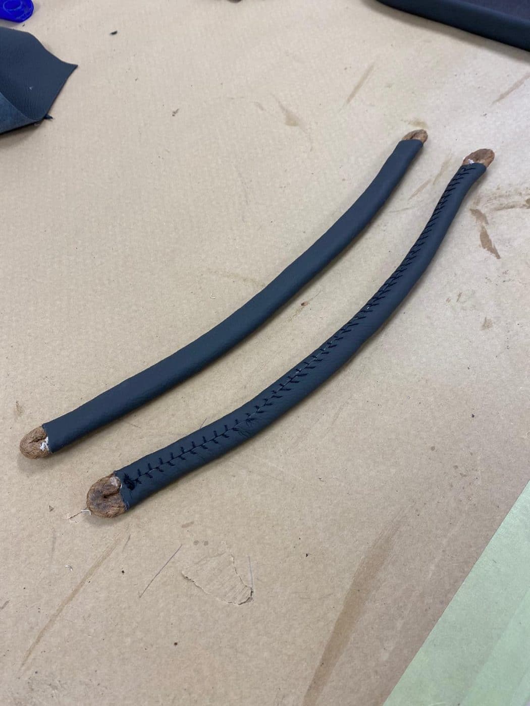 Aston Martin DB2 4 door handle straps sewing 1 1