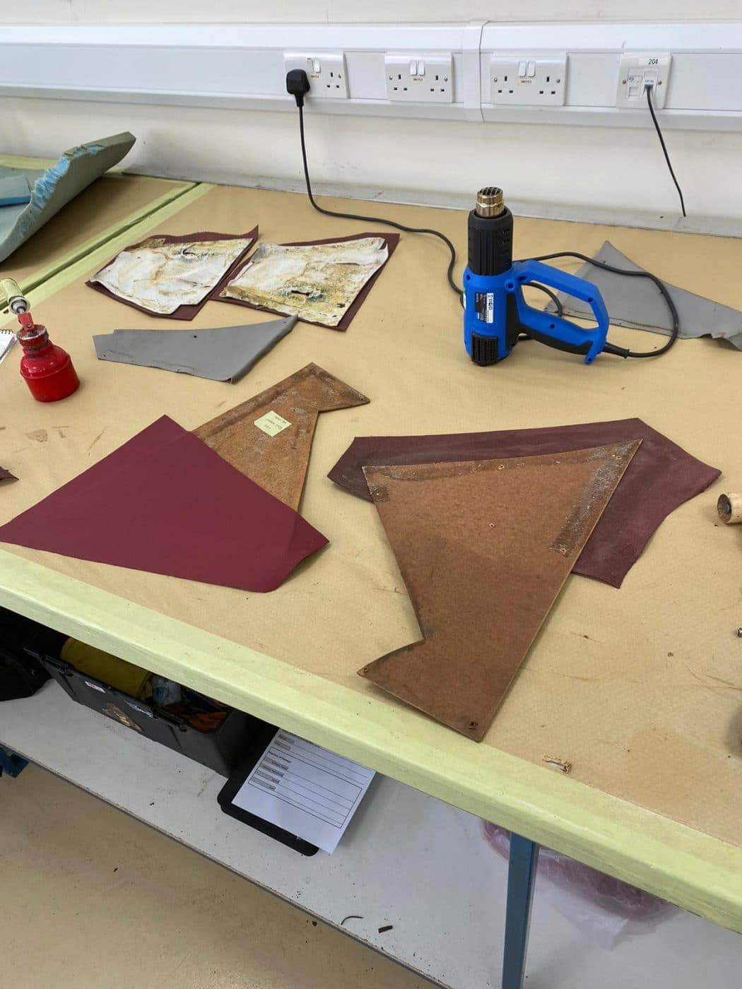 Aston Martin DB2 4 recovering panels 22 1