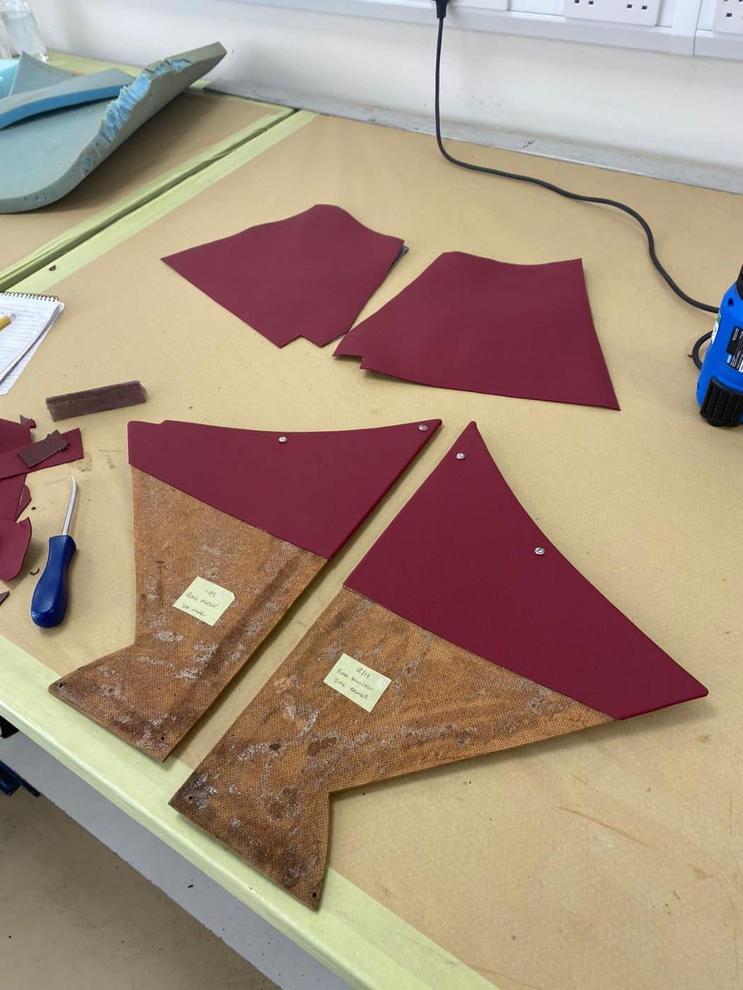 Aston Martin DB2 4 recovering panels 23 1