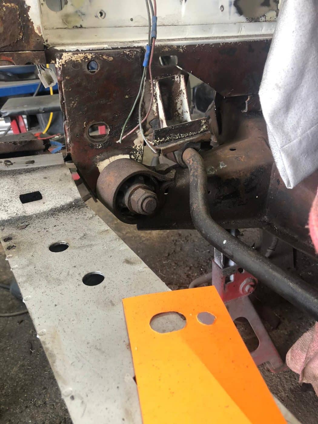 Daimler Double Six corrosion repair work continues 8 1