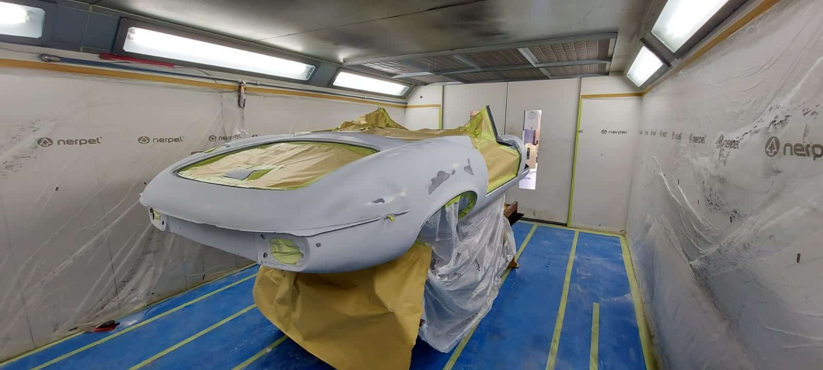 Jaguar E Type Roadster Primed again 2 1