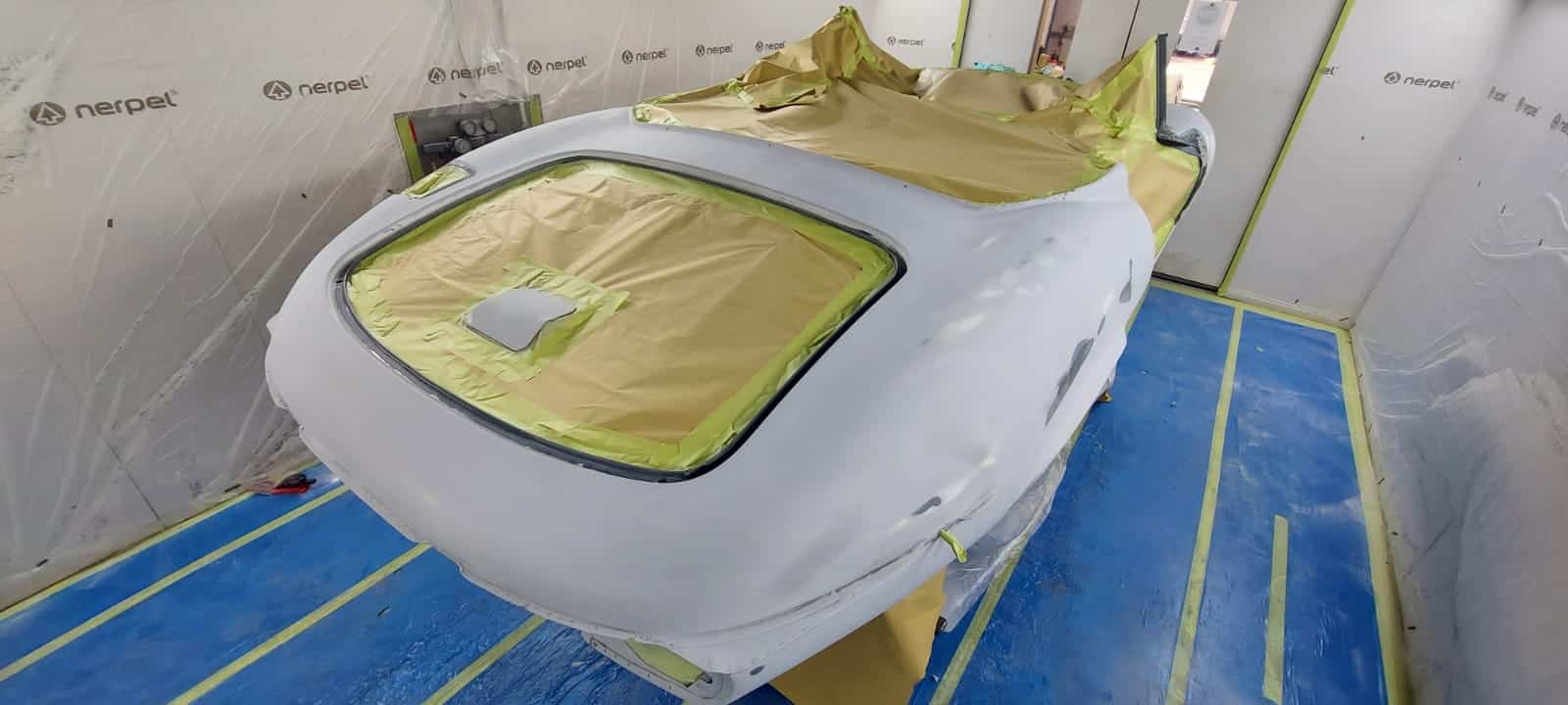 Jaguar E Type Roadster Primed again 6 1