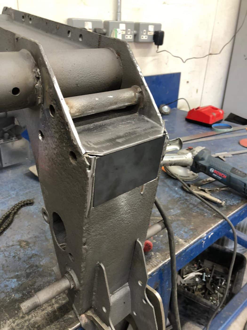 030921 Riler RMD front subframe and chassis repairs 1