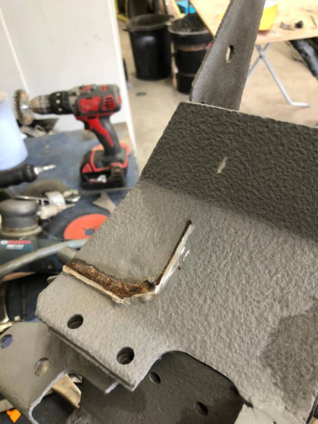 030921 Riler RMD front subframe and chassis repairs 46 1