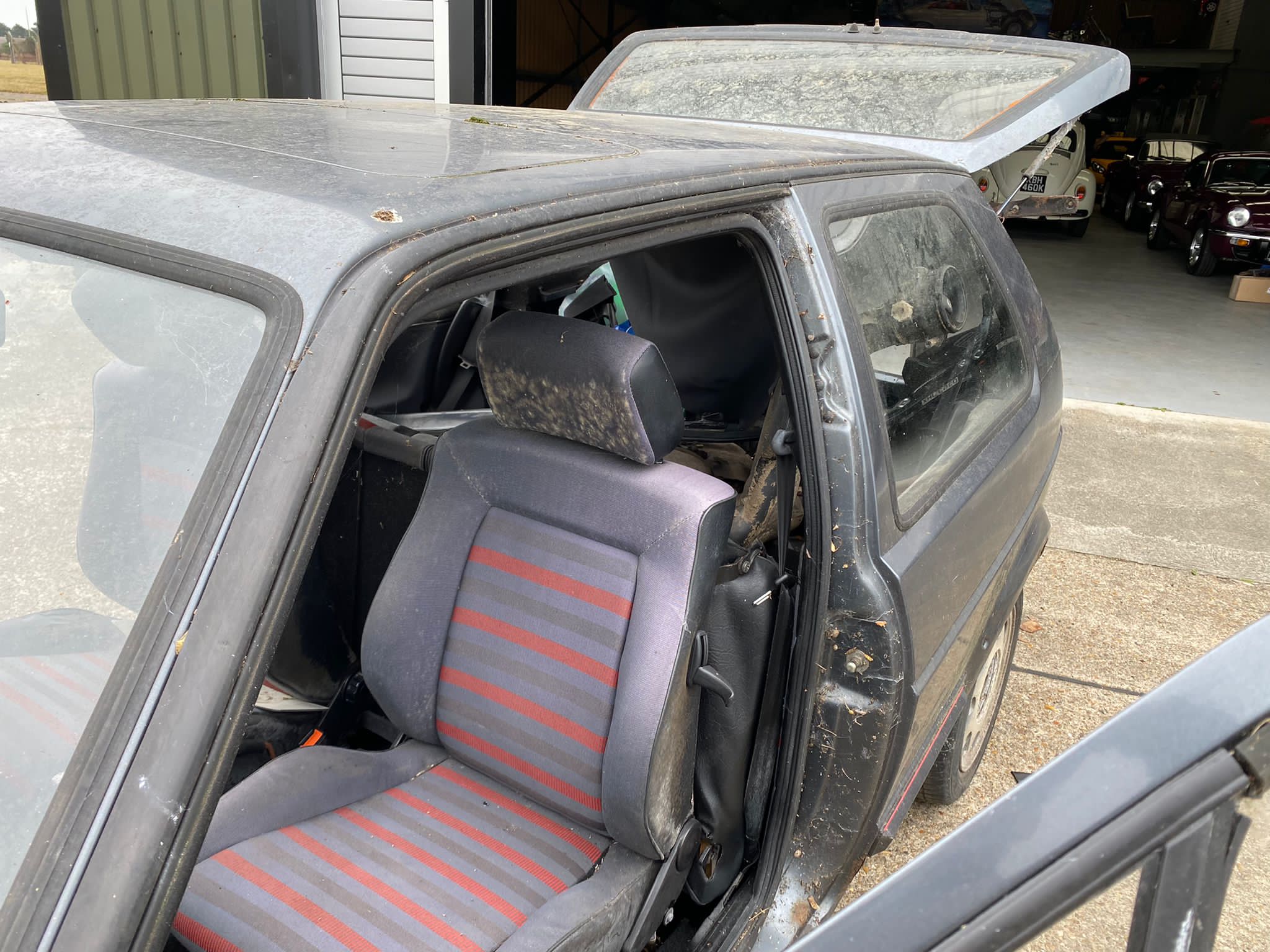 040921 1983 Volkswagen Golf GTI Interior Strip Out 11 1