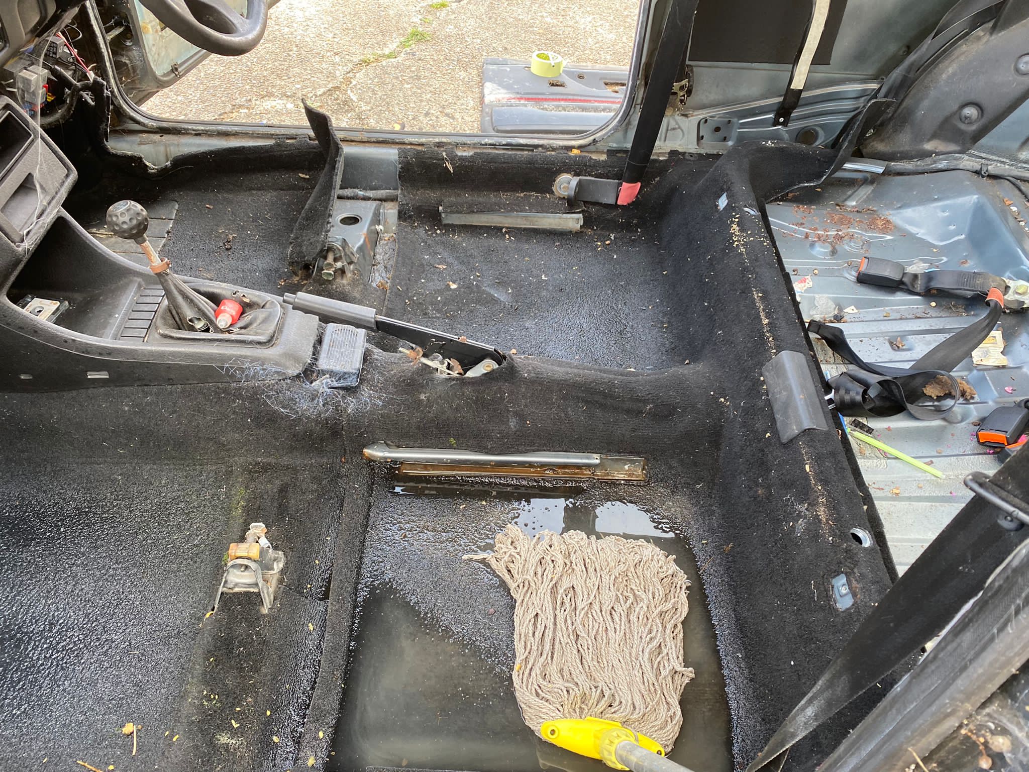 040921 1983 Volkswagen Golf GTI Interior Strip Out 22 1