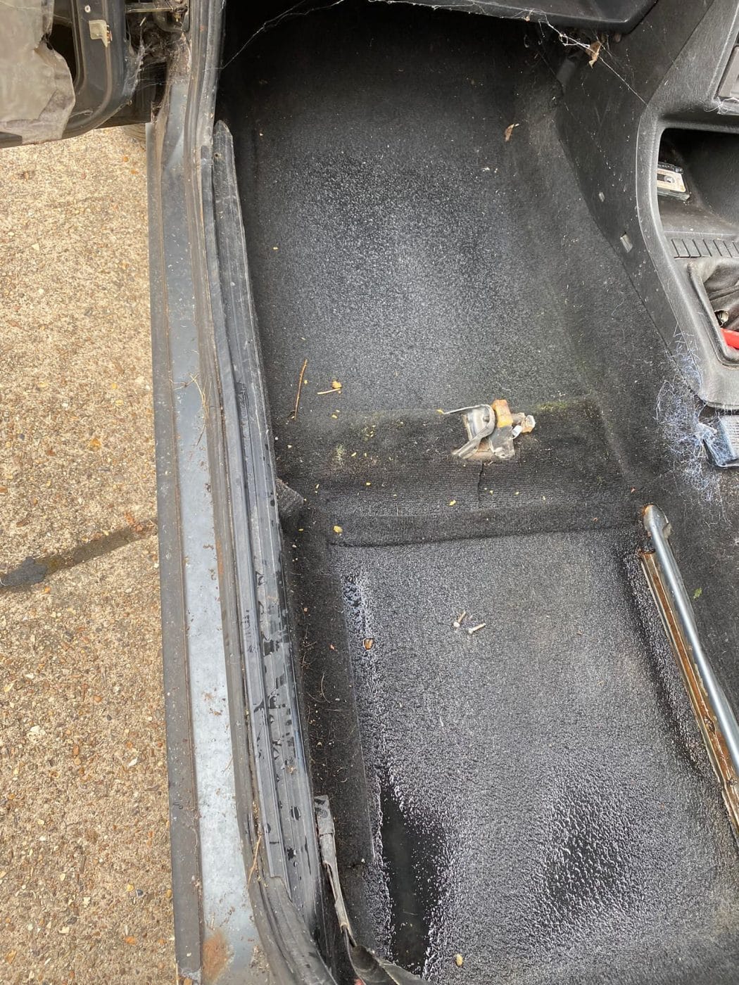 040921 1983 Volkswagen Golf GTI Interior Strip Out 24 1