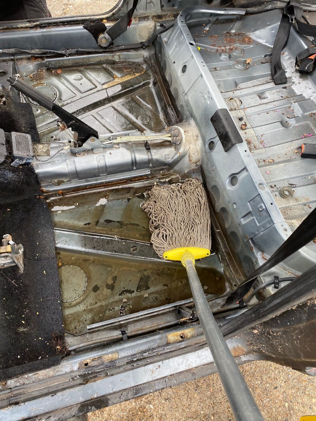 040921 1983 Volkswagen Golf GTI Interior Strip Out 27 1