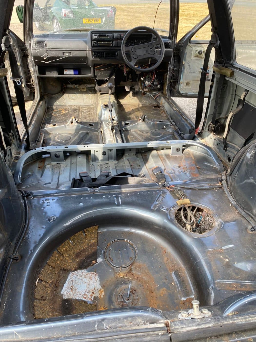 040921 1983 Volkswagen Golf GTI Interior Strip Out 44 1