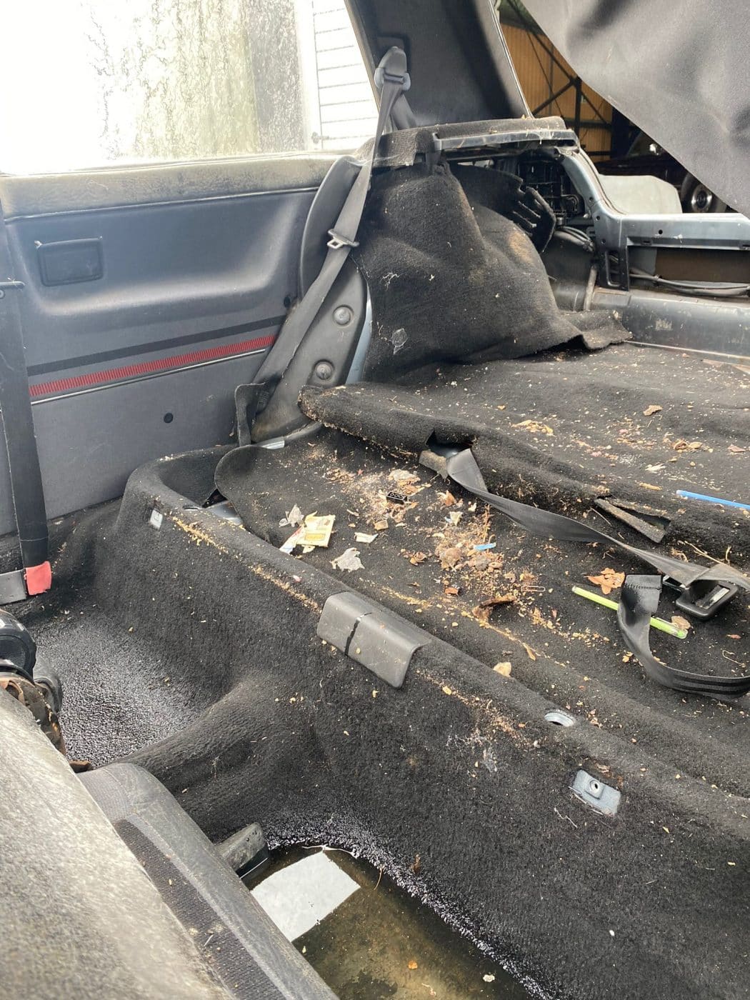 040921 1983 Volkswagen Golf GTI Interior Strip Out 49 1