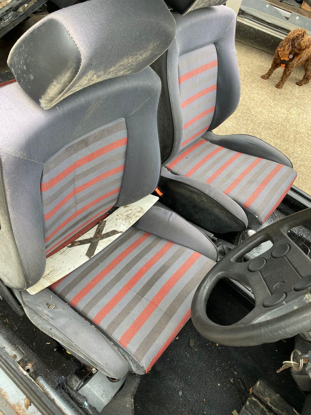 040921 1983 Volkswagen Golf GTI Interior Strip Out 5 1