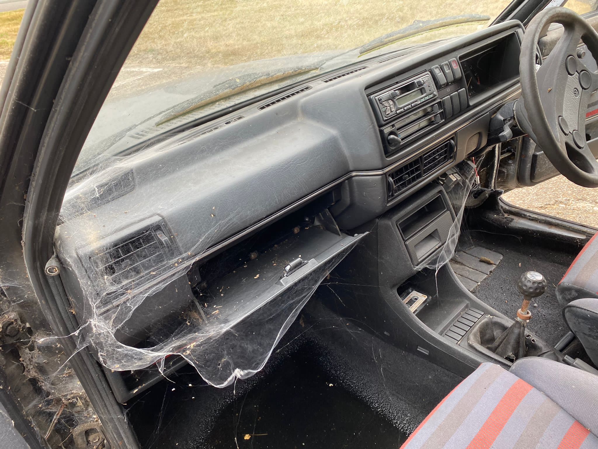 040921 1983 Volkswagen Golf GTI Interior Strip Out 9 1