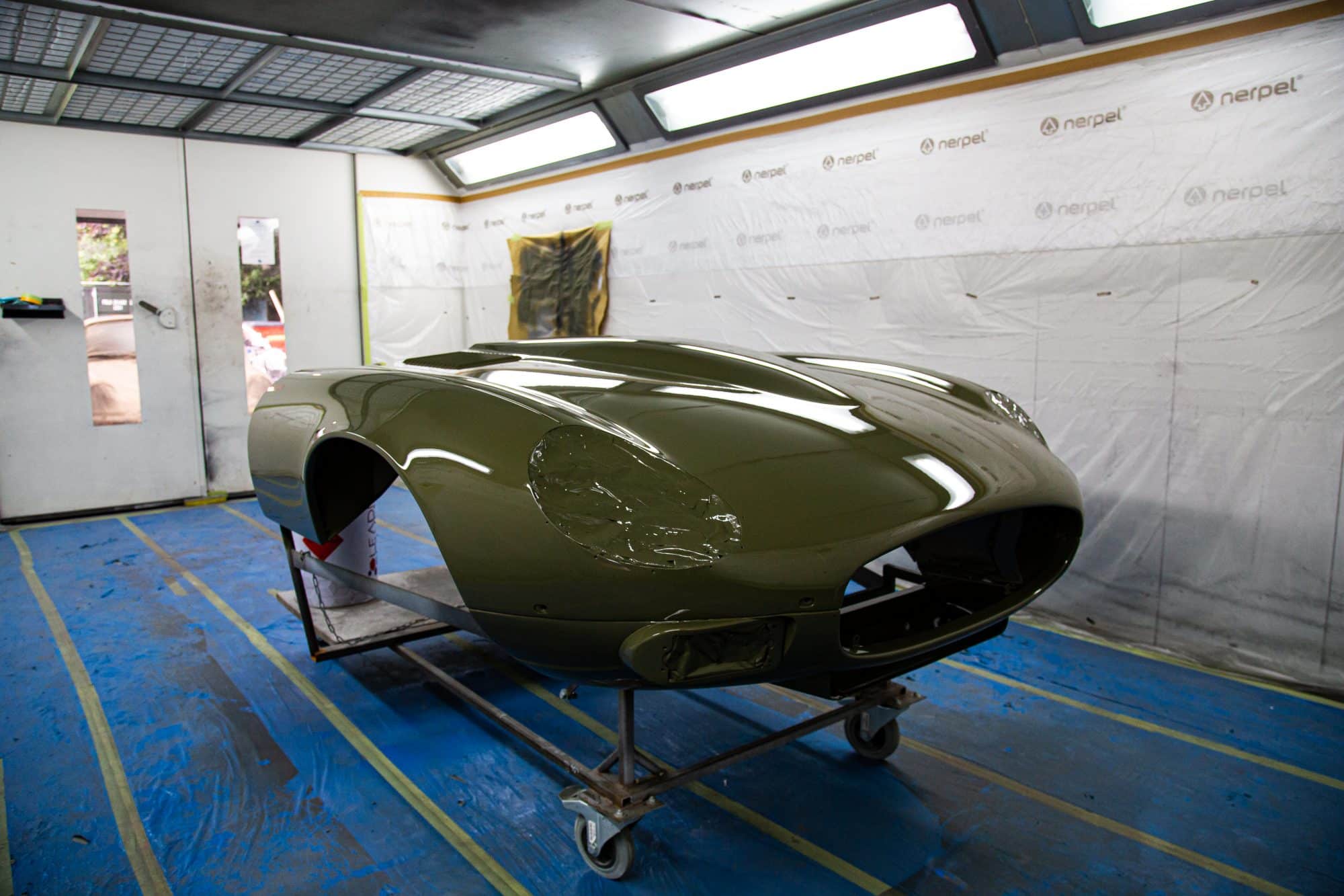 150921 1973 Jaguar E Type Series 3 Fern Grey Bonnet 1 1