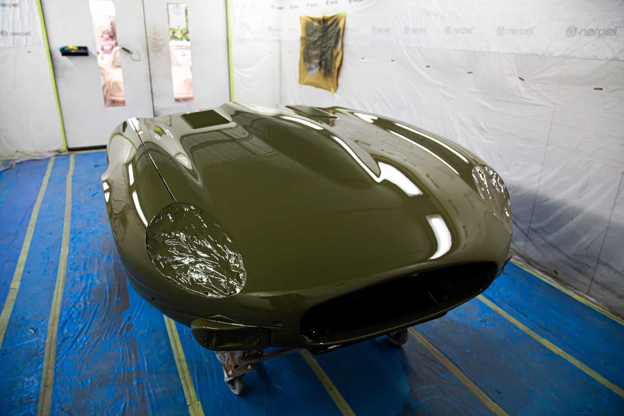 150921 1973 Jaguar E Type Series 3 Fern Grey Bonnet 3 1