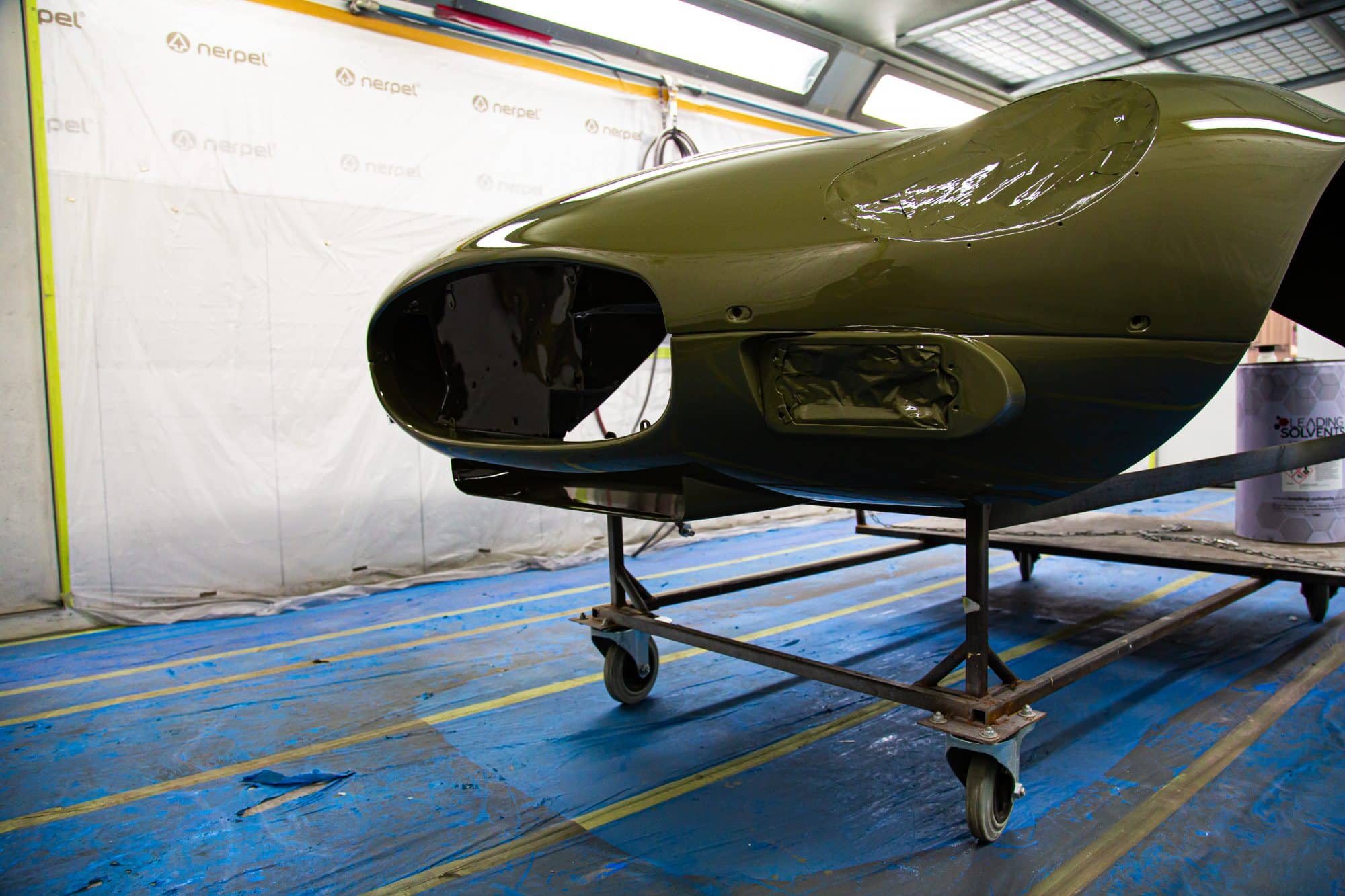 150921 1973 Jaguar E Type Series 3 Fern Grey Bonnet 5 1