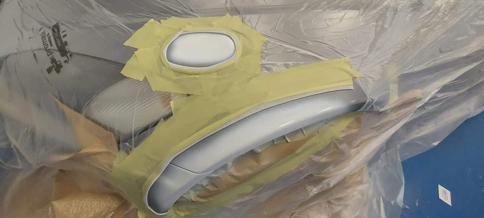 2000 Honda S2000 painting the front bumper and wing 2 1