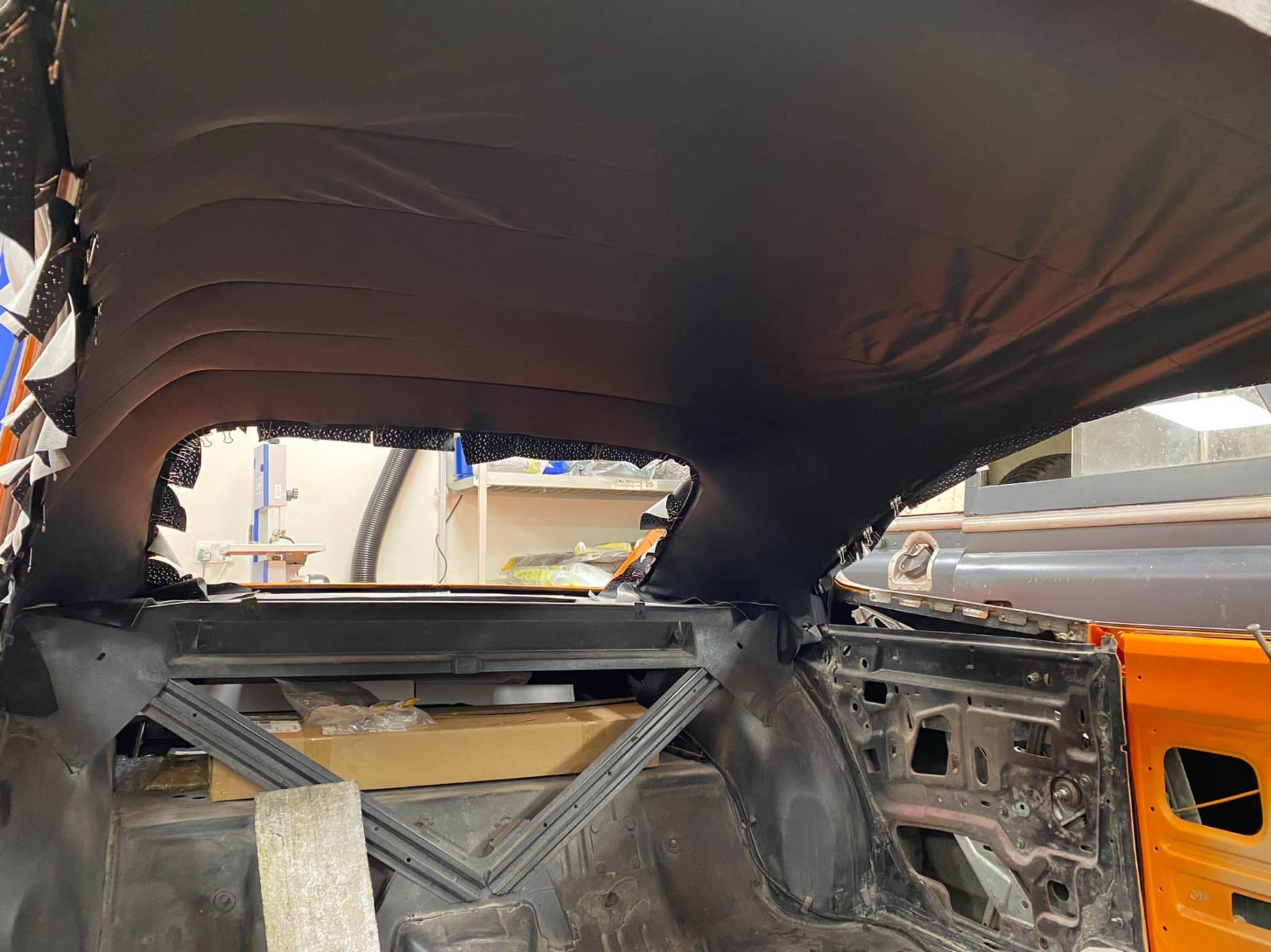 061021 1970 Dodge Charger Headliner Install 8 1