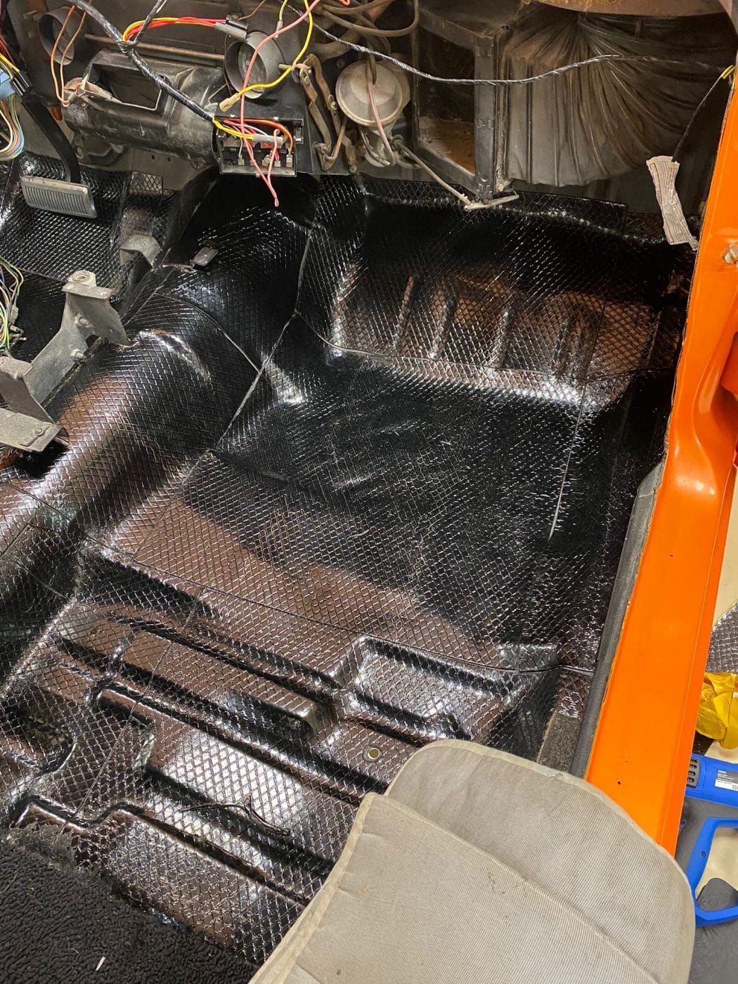 271021 1970 Dodge Charger Sound Deadening in Front 1