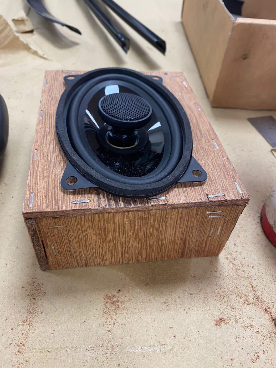 091121 1960 Jensen 541S Peony Red Speakers 3 1