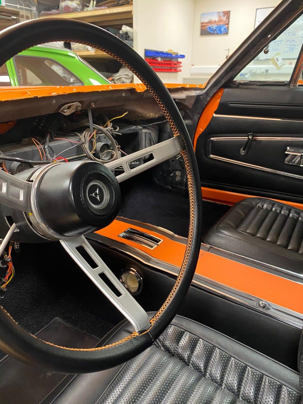 091121 1970 Dodge Charger Steering Wheel Recover 2 1