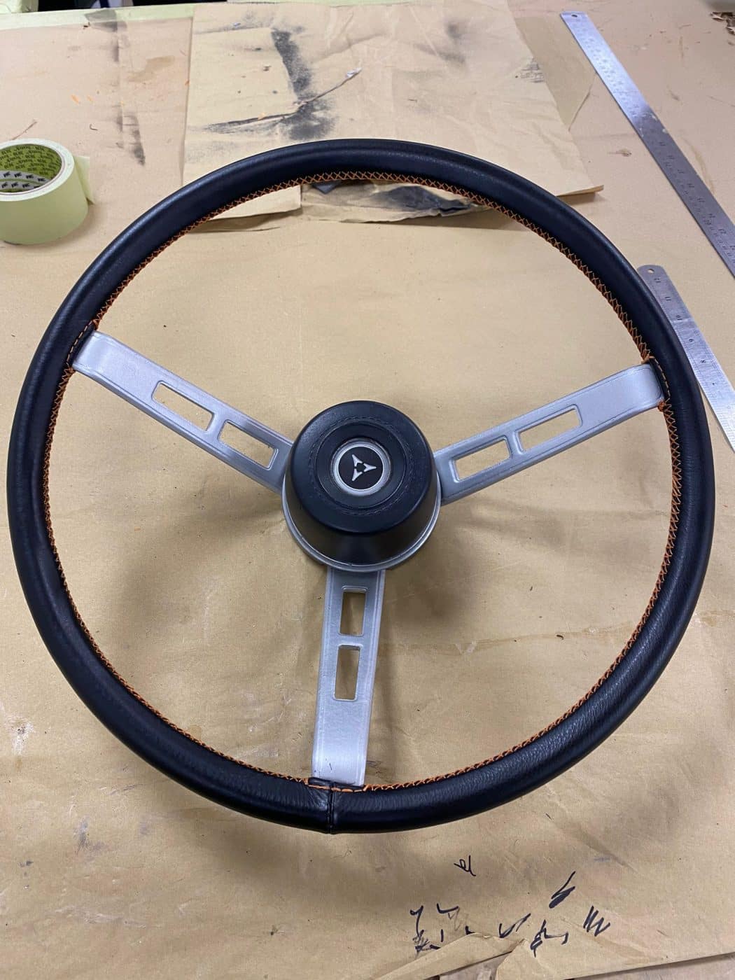 091121 1970 Dodge Charger Steering Wheel Recover 3 1