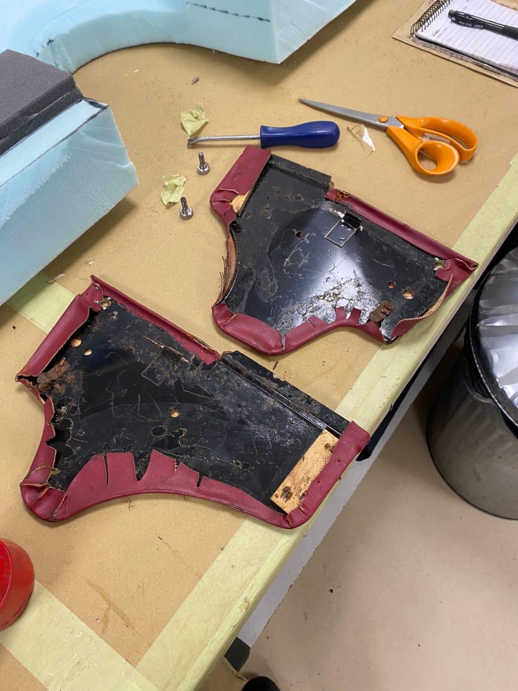 241121 1968 Jaguar MkII Interior Removal and Panel Fix 18 1