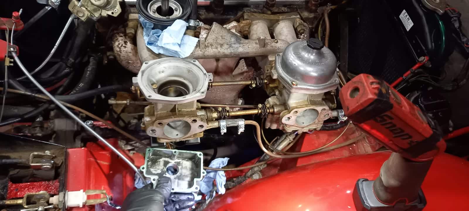 061221 1964 Triumph TR4 Carb Strip and Rad 12 1