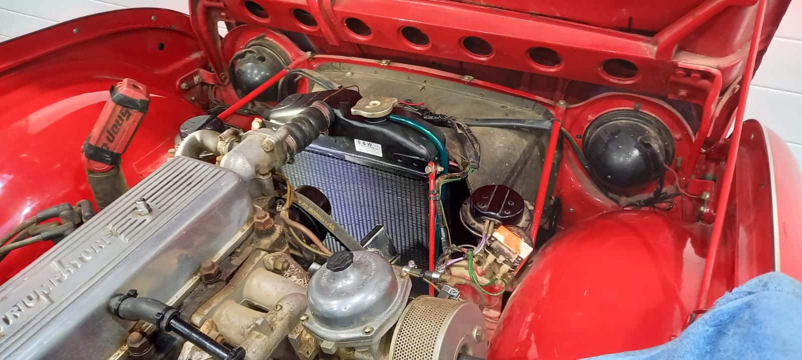061221 1964 Triumph TR4 Carb Strip and Rad 2 1