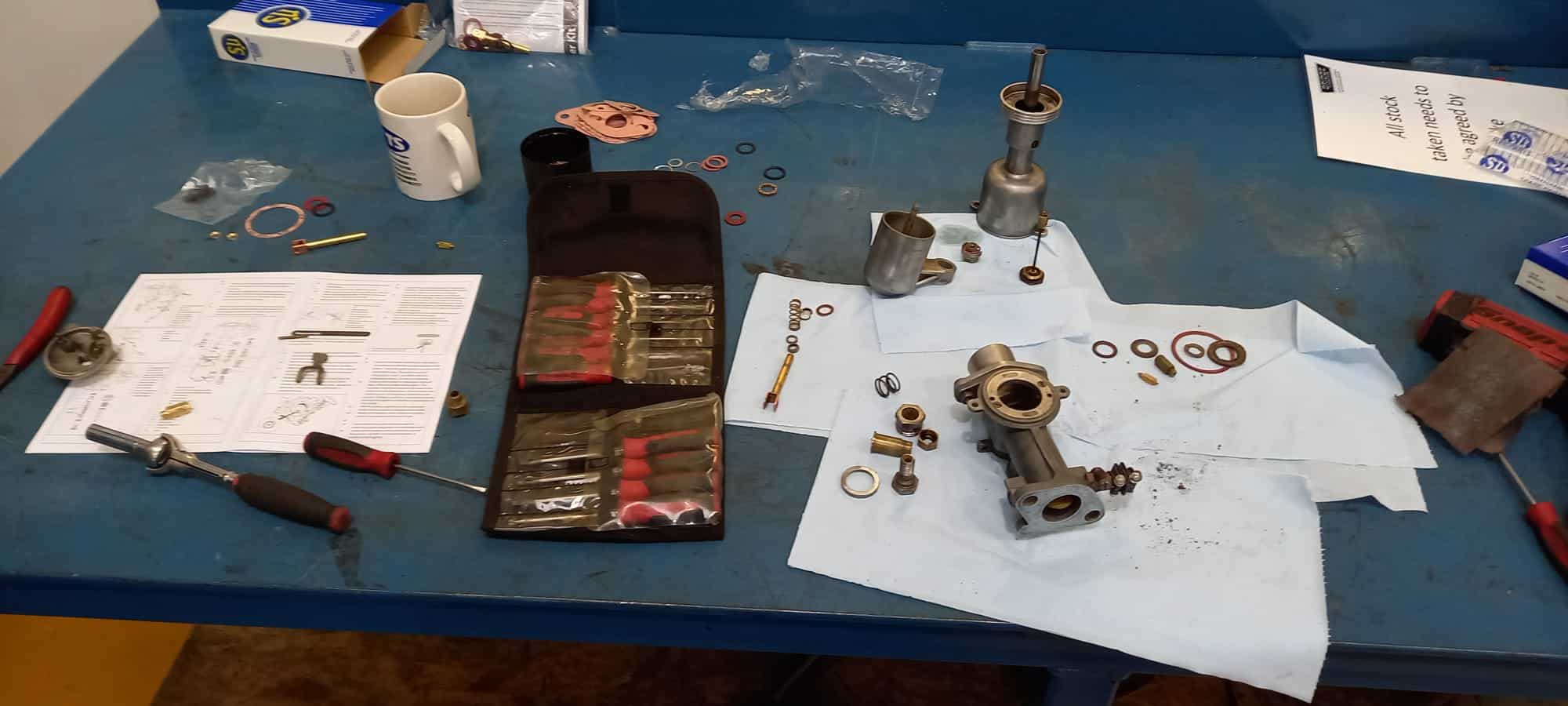 070122 1934 Riley 124 Lynx Carb Repair and Rebuild 4 1