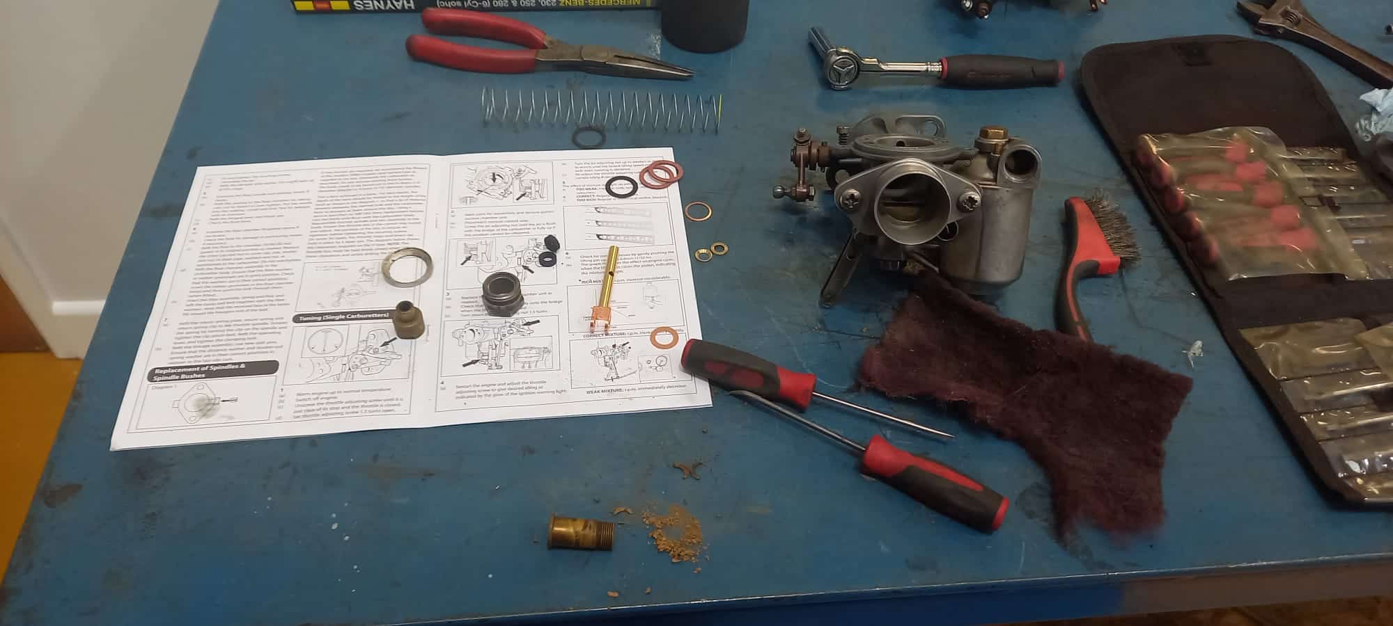 070122 1934 Riley 124 Lynx Carb Repair and Rebuild 8 1