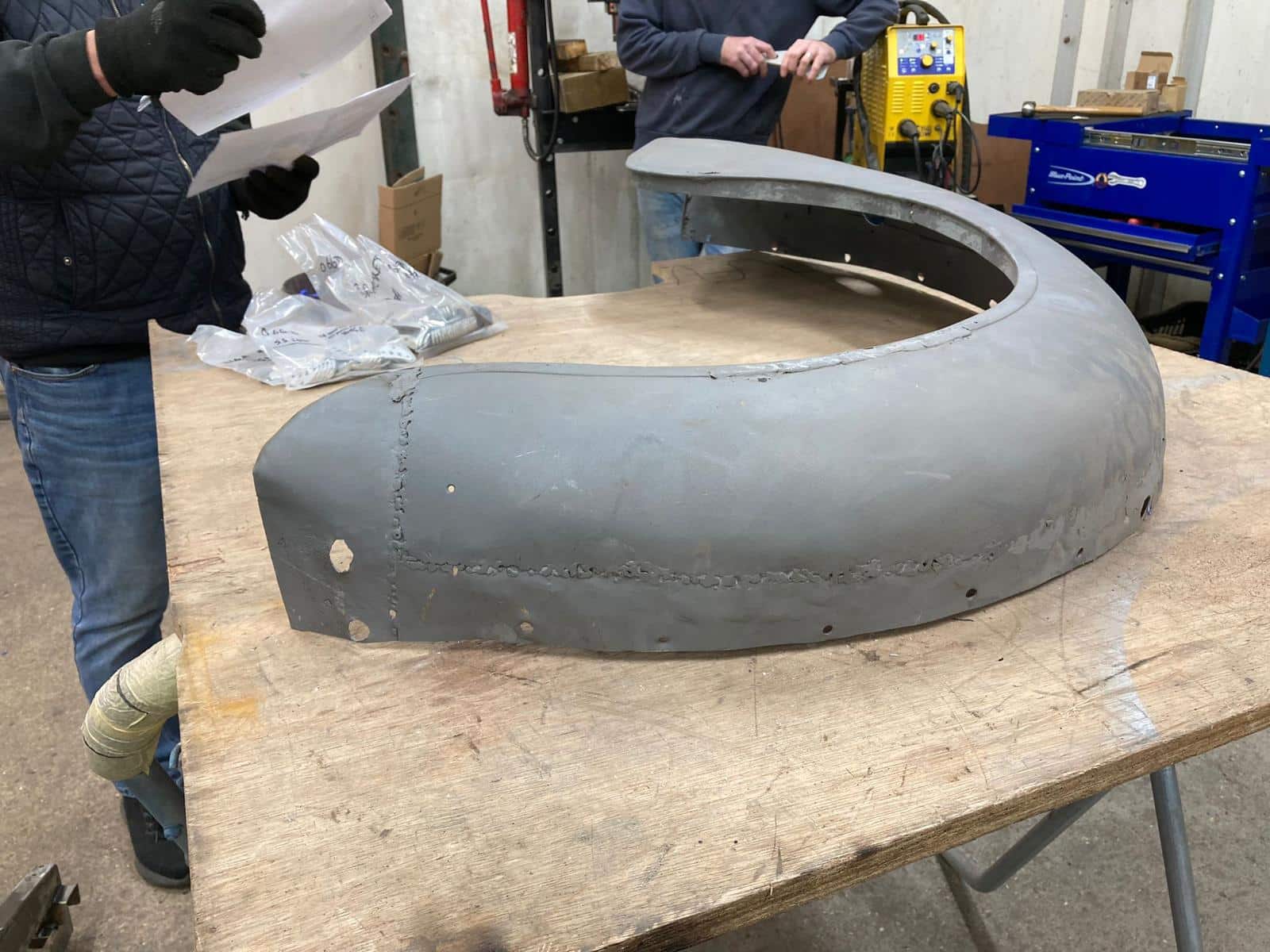 140122 1951 Riley RMB Wing Repair 4 1