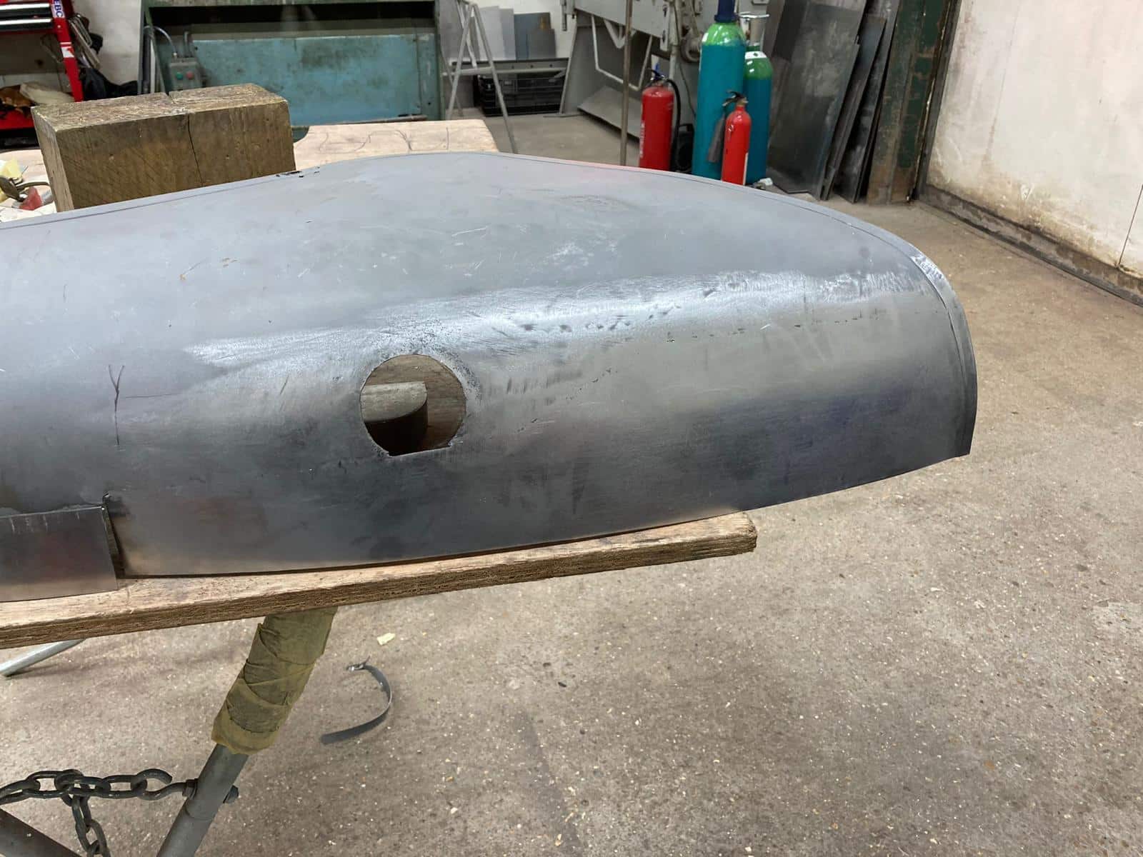 140122 1951 Riley RMB Wing Repair 5 1