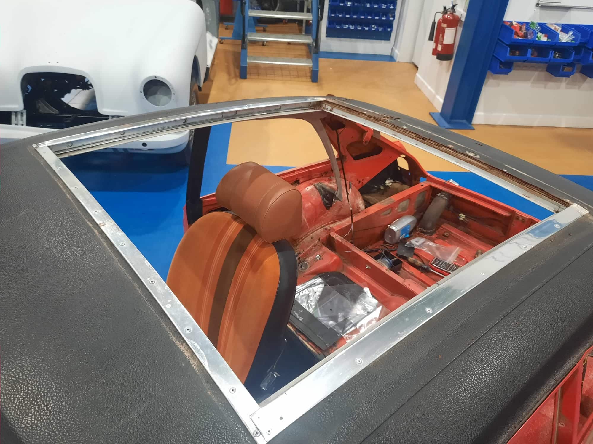 310122 Blaze Orange MGB GT Teardown and Inspection 30 1