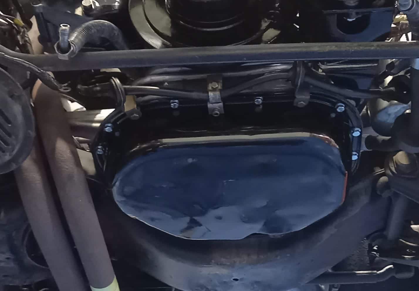 030222 1969 Mercedes 280SL Pagoda Engine In Wiring and plumbing fluids 11 1