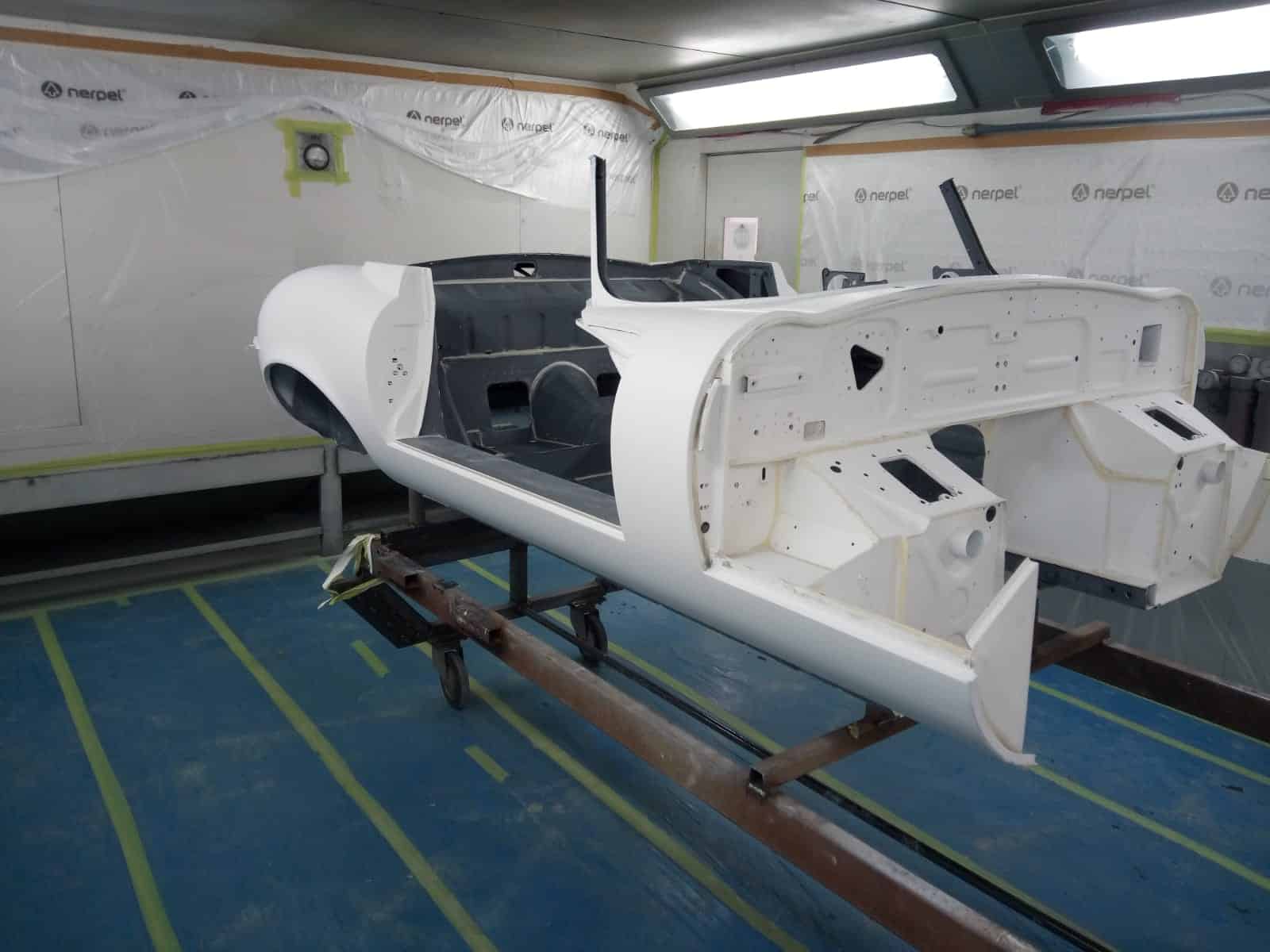 11082021 1973 Jaguar E Type Series 3 painting the body and front frame 39 1