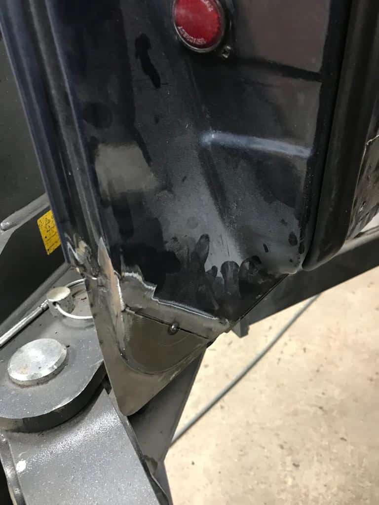 140222 1987 Daimler Double Six Wing and Door Rust Repairs 16 1