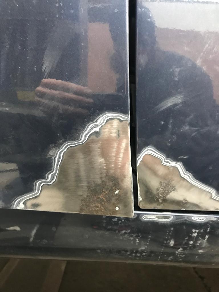 140222 1987 Daimler Double Six Wing and Door Rust Repairs 19 1