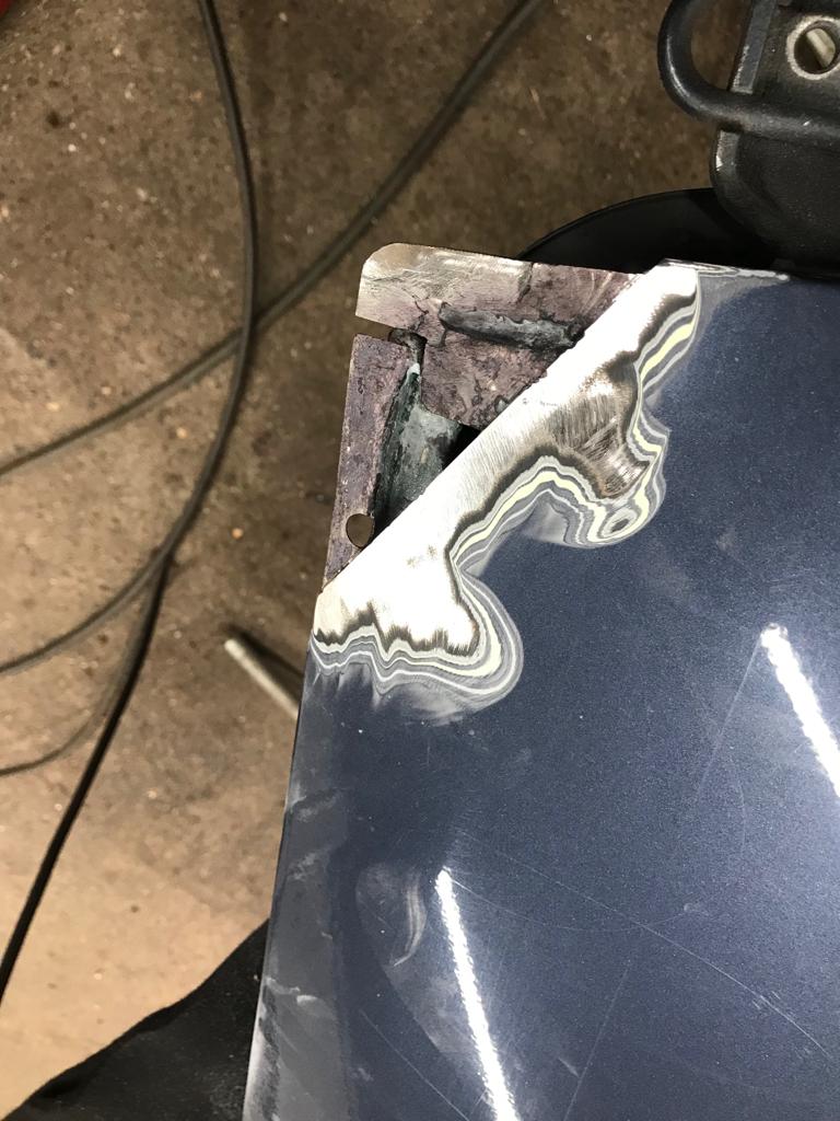 140222 1987 Daimler Double Six Wing and Door Rust Repairs 3 1