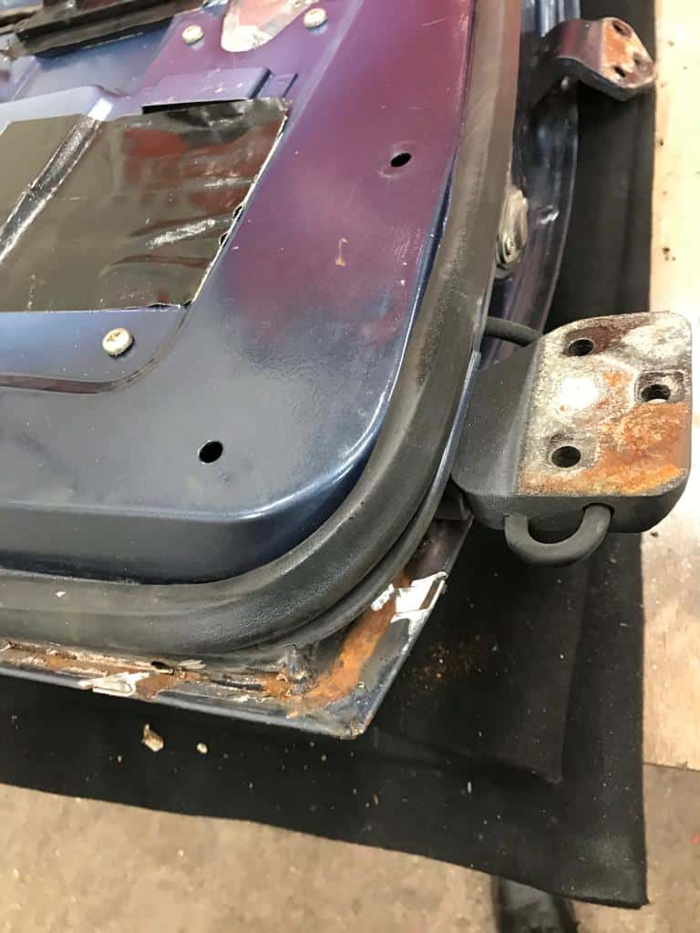 140222 1987 Daimler Double Six Wing and Door Rust Repairs 5 1