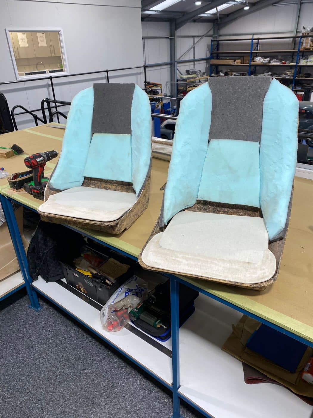 160222 1959 Jensen 541R Princess Grey Front Seats 1