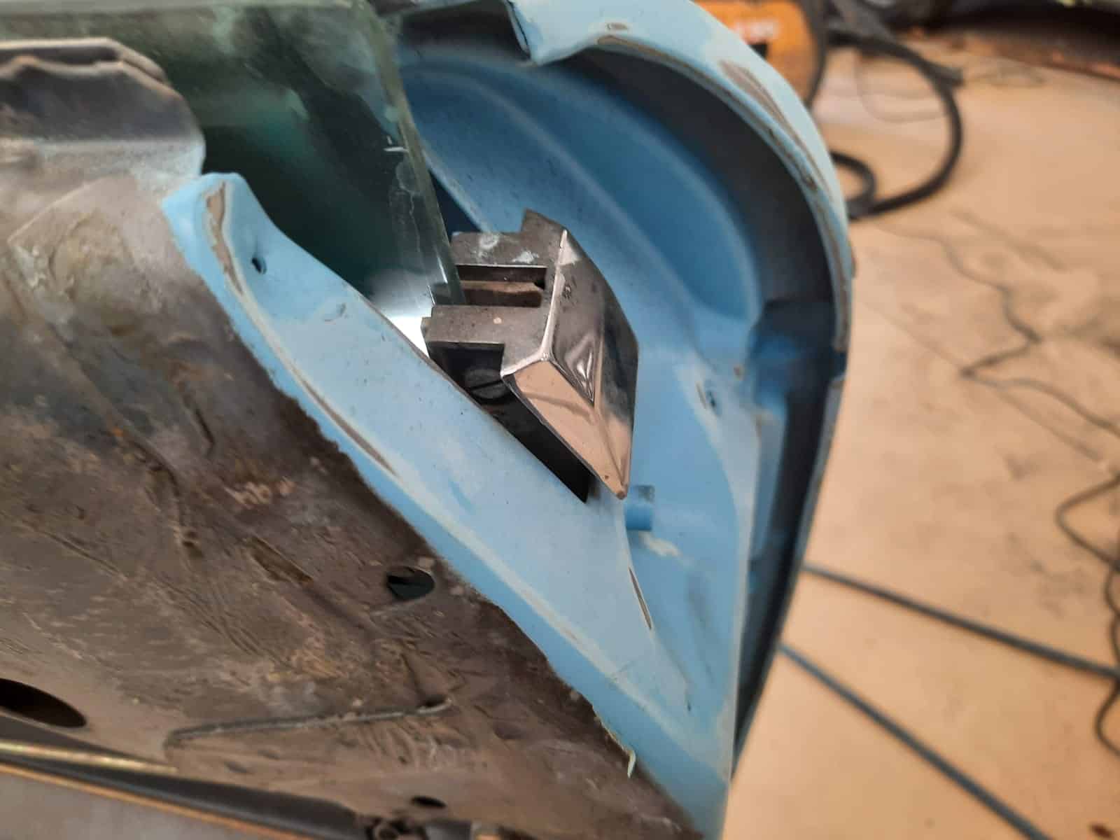 160222 1987 Mercedes 500SL Bodywork Prep for Paint and Window Regs 13 1