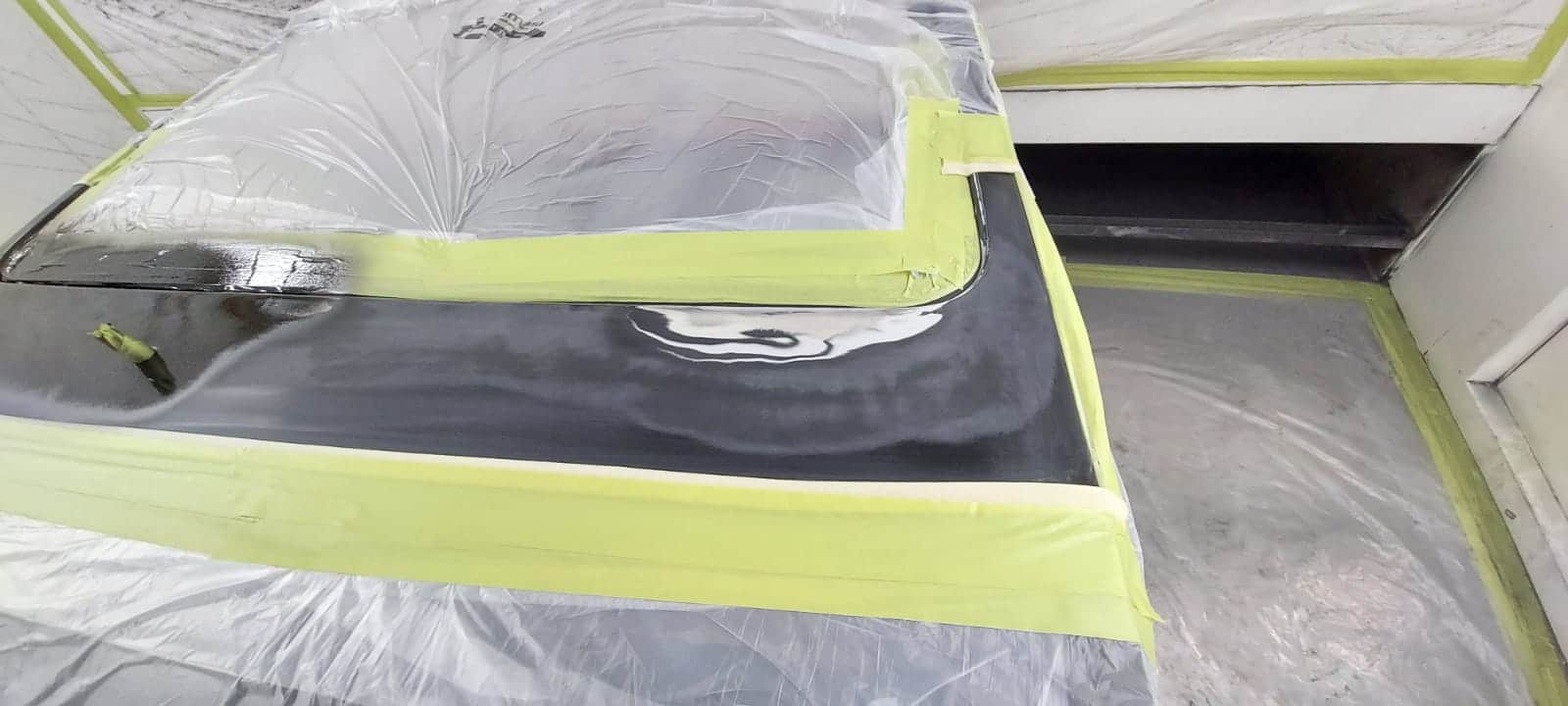 170222 1986 Ford Capri Laser Rear Decklid and Sunroof refinished 9 1