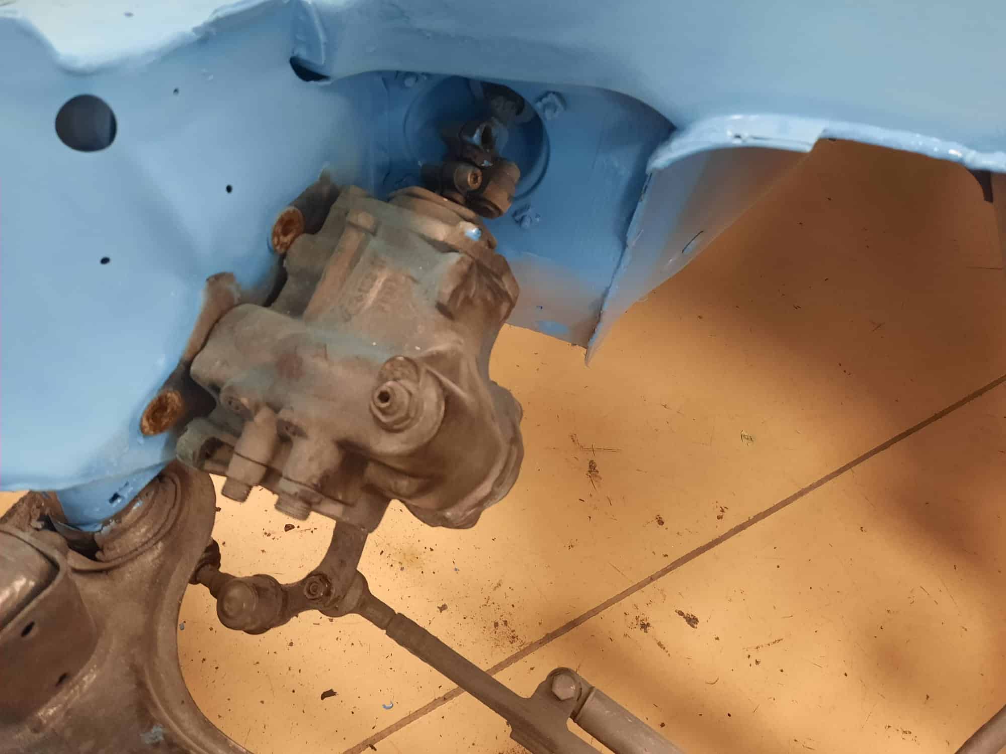 250222 1987 Mercedes 500SL Engine Bay Prep and Rust 49 1