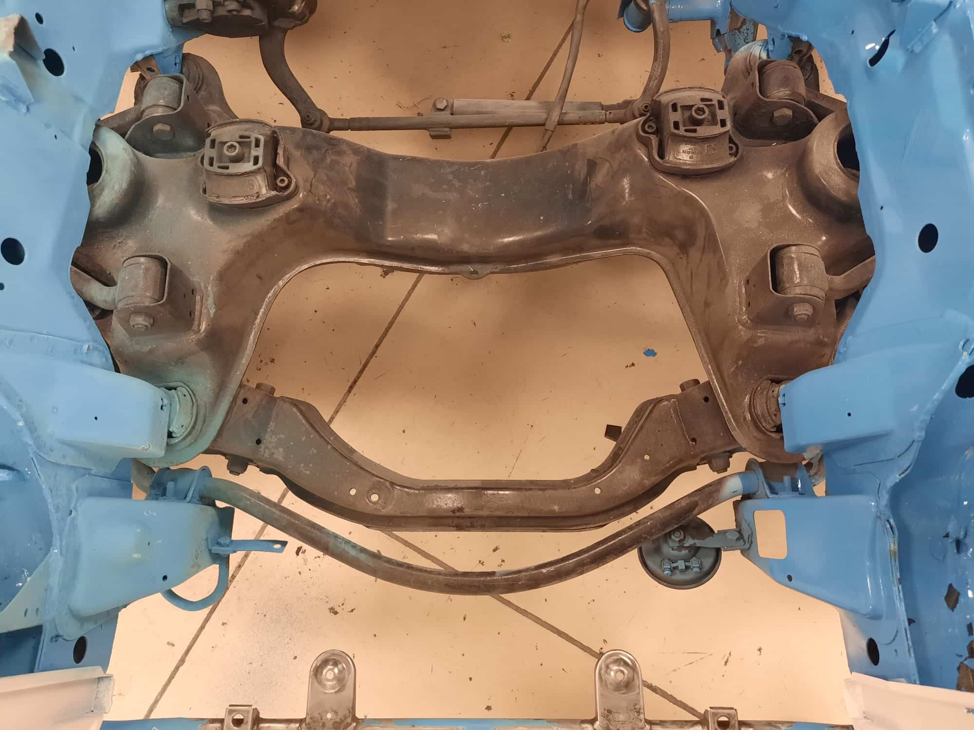250222 1987 Mercedes 500SL Engine Bay Prep and Rust 54 1