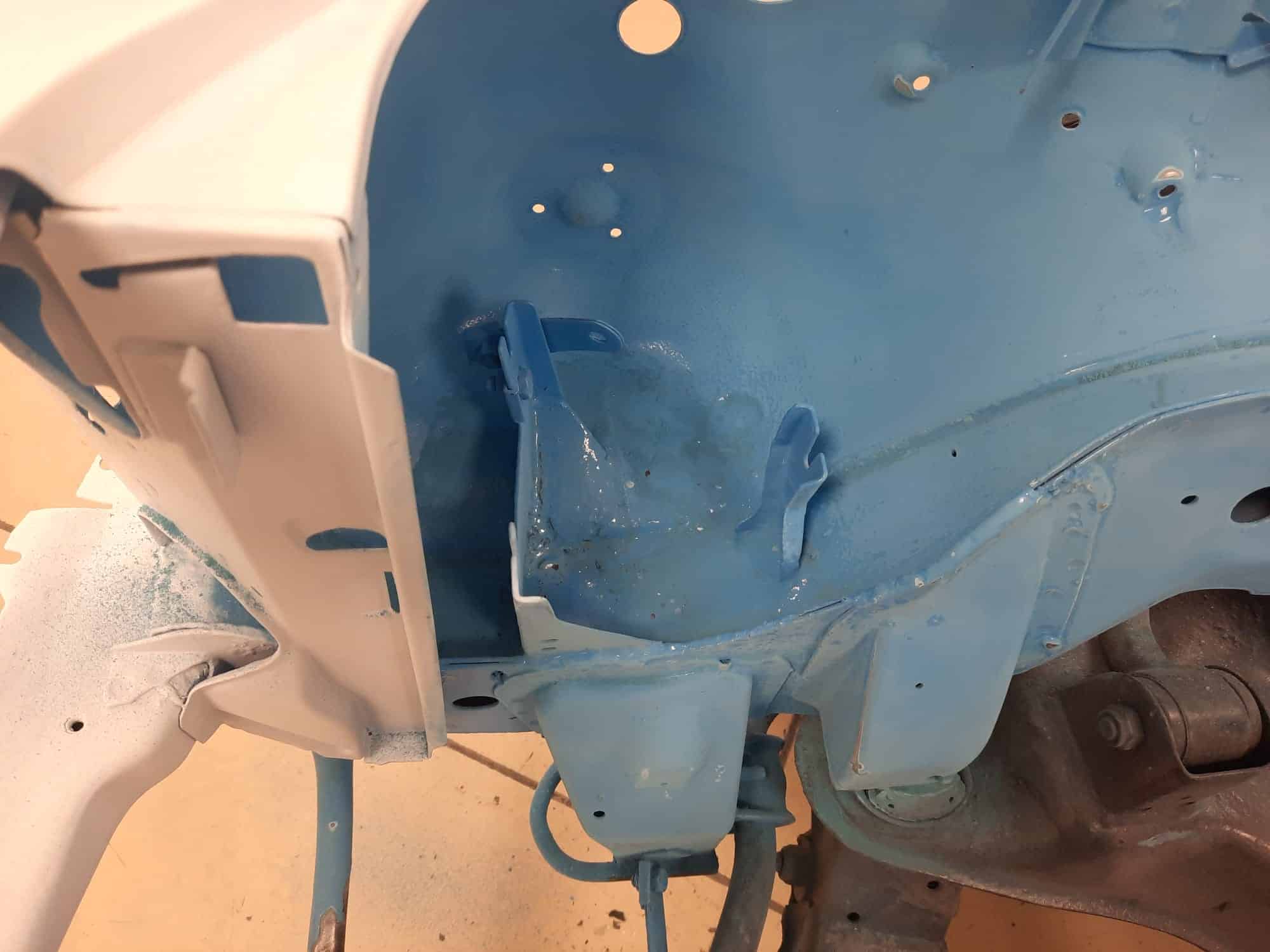 250222 1987 Mercedes 500SL Engine Bay Prep and Rust 55 1
