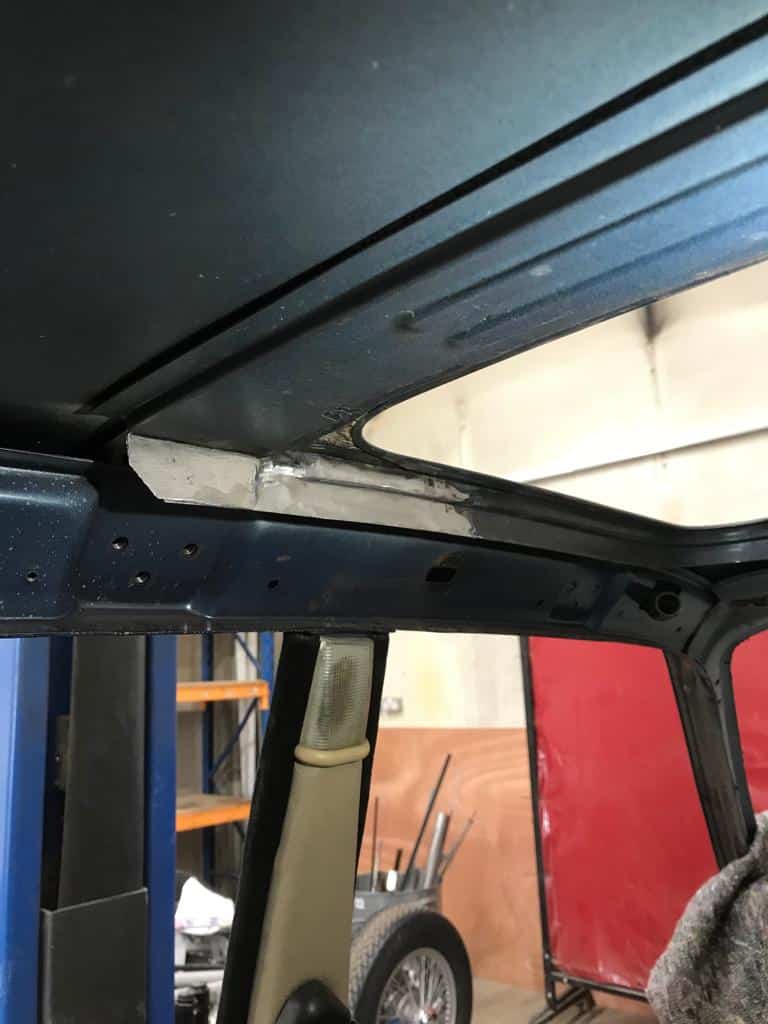 100322 1987 Daimler Double Six Sunroof Repairs 12 1